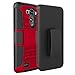 LG G3 Case (5.5 inch), Zenic(TM) Hybrid Dual Layer Armor Defender Full-Body Protective Case Cover with Kickstand & Belt Clip Holster Combo for LG G3 (Red/Black)