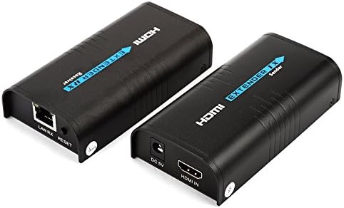 HDMI Over IP Extender 120m(400ft) Support 1080P By Rj45 Cat5 Cat5e Cat6 Ethernet Switch With Transmitter And Receiver (LJL373 HDMI Over IP Extender)