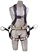 3M DBI-SALA, ExoFit 1108651 Fall Protection Tower Climbing Harness, 4 D-Ring's, Quick Connect Buckle Legs, Hip Pad and Belt (Large), 420  lb Capacity, Medium, Gray/Blue