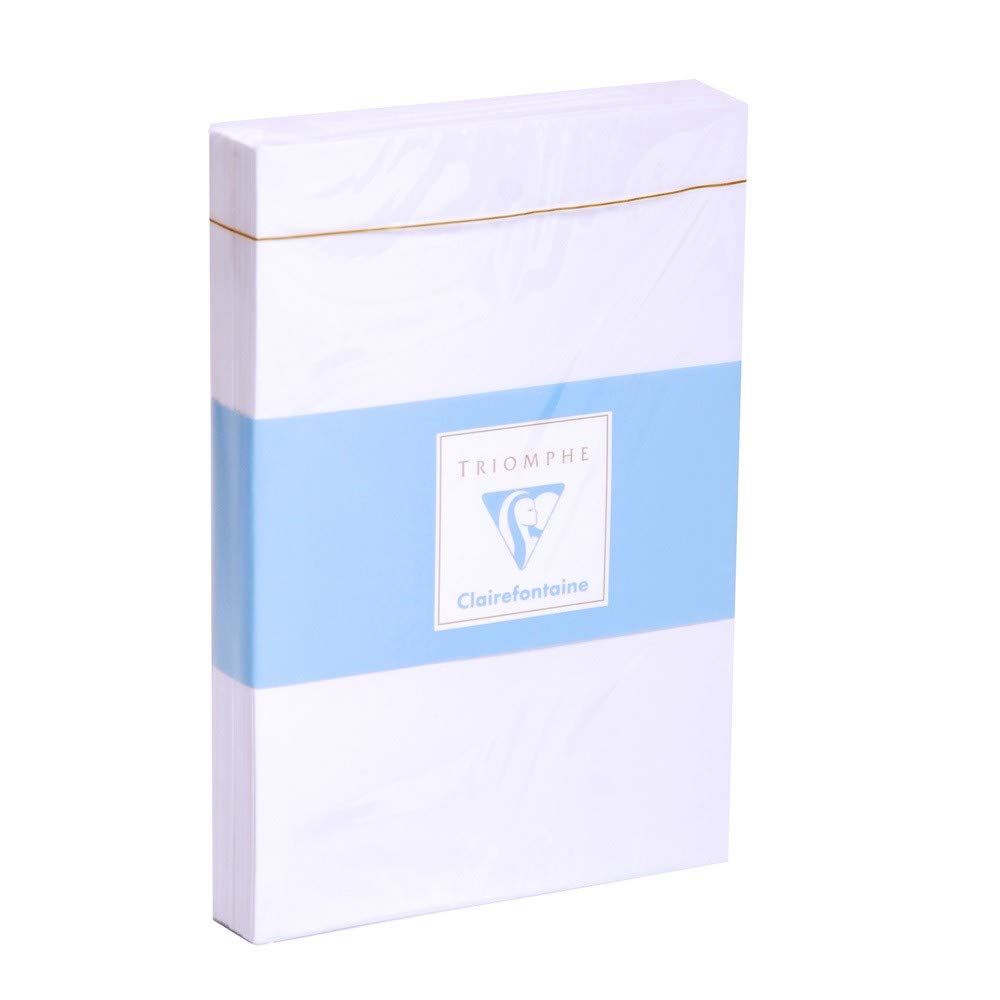 Clairefontaine 7736C - Pack of 25 Lined Envelopes Triomphe - Size: C6 -114x162mm - Self-adhesive - 130g/m² - Mailing - White Colour - Manufactured in France — image 1