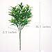 Artificial Plants,2Pcs Fake Plastic Rose Leaves Bushes Faux Shrubs Arrangements For Outdoor Indoor Home Garden Office Verandah Decor Green by Senjie