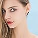 Carfeny Rose Gold Stud Earrings Triangle Shaped CZ Earrings for Women Expertly Made of Sparkling Starlight Round Cut Cubic Zirconia, Gift for Her
