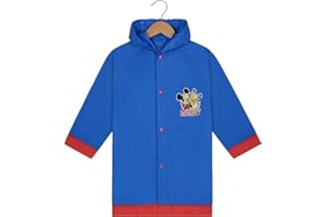 Disney Mickey Mouse Boys Waterproof Outwear Hooded Rain Slicker - 2 Styles - Ages 2 to 8 years