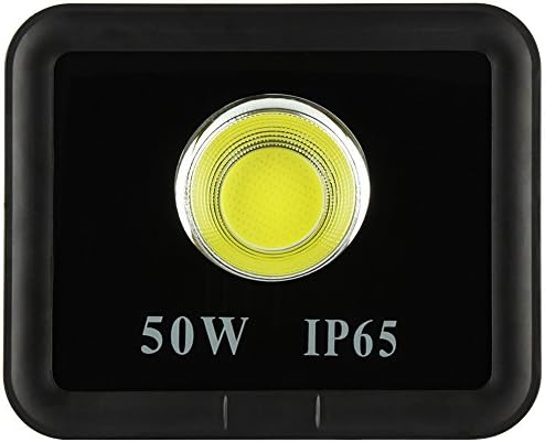 Dimgogo 50W LED Floodlight, COB Floodlight Waterproof IP65 for Outdoor Integrated Led Security Lights 6000lm, Daylight White 6000K, AC85-265V