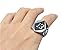 PAURO Men's Stainless Steel No. 13 Evil Skull Motorcycle Biker Ring Silver Size 8