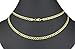 Unisex 14k Yellow Gold Solid 4mm Cuban Curb Chain Bracelet or Anklet, 7