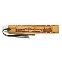 Mountain Hiker Engraved Wooden Bookmark on Cherry with Tassel - Search B071KW377W to See Personalized Version.