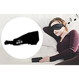 Sound Asleep Sleep Headphones: Memory Foam Eye Mask with Wireless Bluetooth Earphones & Mic - Ideal for Binaural Beats and Meditation