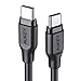 AUKEY USB C to USB C Cable 6ft Fast Charge, USB 2.0 Type C Cable for Google Pixel 2/2 XL, Nexus 6P/5X, MacBook Pro, Nintendo Switch, Samsung S8/S8 +
