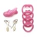 FYJENNICC HT-V2 Chastity Cage |Male Resin Chastity Devices for Beginner |Adult Sex Toy for Men |5 Color Short&Long Cage |2 Sets MagicLockers |4 Sizes Rings Included (Pink, Short)