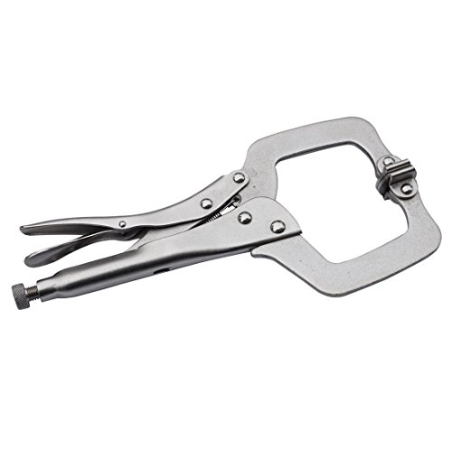 MacWork 11in. Welding Clamp/C Clamp Locking Pliers with Swivel Pad