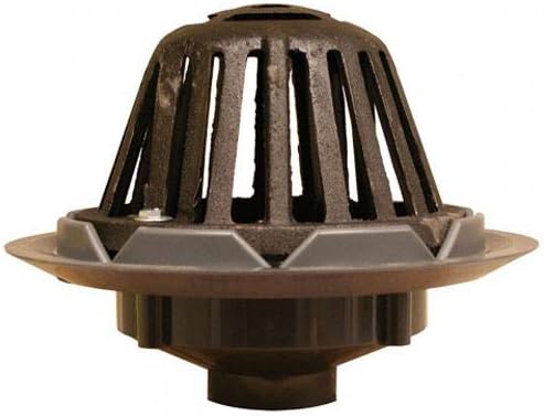 Jones Stephens 4" Roof Drain with Cast Iron Dome PVC