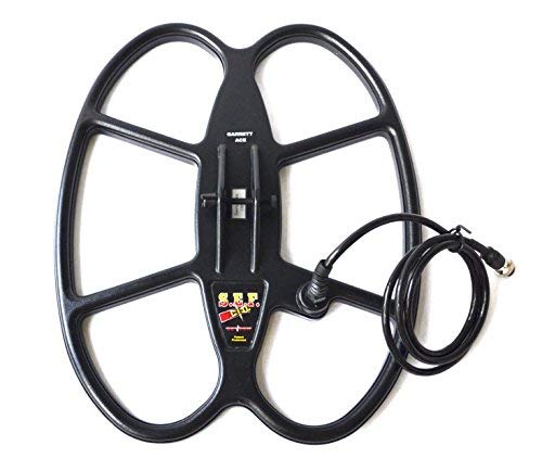 DETECH 15"x 12" SEF Double elliptical Search Coil For Garrett Ace Series Metal Detectors 150/200/ 200i/ 250/300/ 300i/ 350/400/ 400i & Garrett Euro ACE With Coil Cover Protector Included