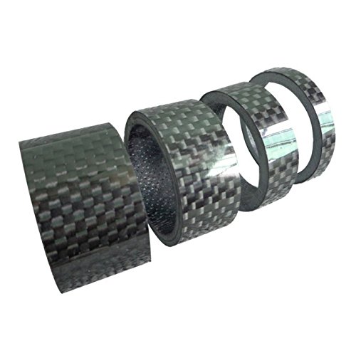 image for Wiley Full Carbon Fiber Bicycle Headset Spacer Stem Spacer Pcs Set 1-1