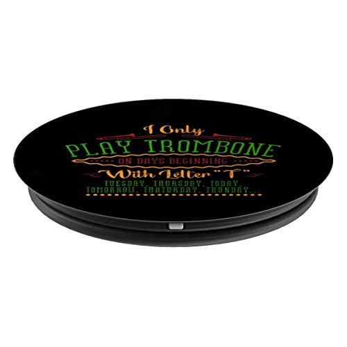 Funny Trombone Band Player Accessories Gift Men Women Kids PopSockets Grip and Stand for Phones and Tablets