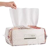 Ruihua 1 Pack 100% Soft Cotton Disposable Cleaning Face Towel,Facial Cleansing Cotton Non-woven Cotton Wet and Dry wash Towel,Multi-purpose Disposable Face Towel,Removing Makeup and Clean