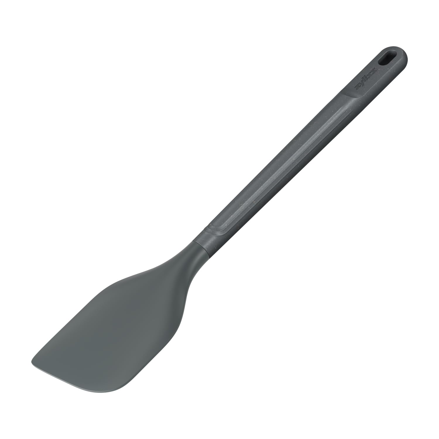 Zyliss Large Kitchen Spatula, Sustainable Wheat Straw/Silicone, Kitchen Utensil for Cooking and Baking, Heat Resistant Silicone Head, Beluga Grey, 31cm x 6cm, Dishwasher Safe
