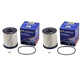 iFJF TP1015 Fuel Filter 5 Micron Filters with Seals for 2017 Chevy/GMC 6.6 Liter Duramax Diesel (Set of 2)