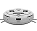 ROYALFiT Mini Robot Floor Vacuum Cleaner Remote Controller Preset Clean Time With Large Capacity Dustbin PT-730 White
