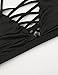 Choco Mocha Triangle Strappy Bralette for Women Unpadded Bra Black L