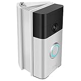 CAVN Adjustable (30 to 55 Degree) Angle Mount Compatible with Ring Video Doorbell/Video Doorbell 2, Angle Mount Replacement Adjustment Adapter Mounting Plate Bracket Wedge Corner Kit (White)