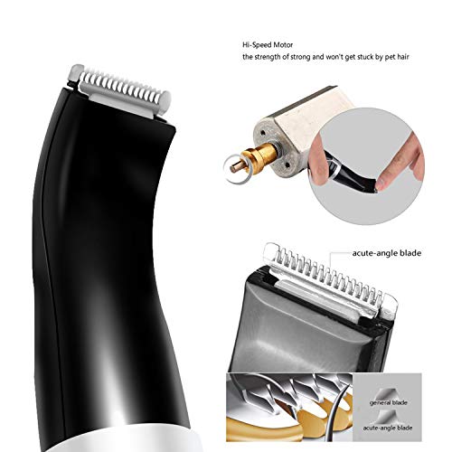 Anipet Dog Clippers, Small Dogs Grooming Kit with 2 Replaceable Blades