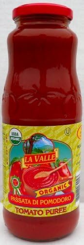 La Valle (12 pack) Tomato Puree Organic San Marzano 24oz jars from Italy by La Valle