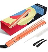 2 in 1 Hair Straightener, 4.1" Length Hair Straightener and Curler 2 in 1, Straightening Iron wit...