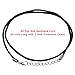 Outus 60 Pieces Black 2.0 mm Satin Silk Necklace Cord 20 Inch with 2 Inch Extension Chain and Lobster Clasp