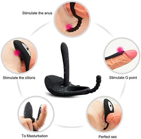 Mutiple Vībra'tions Modes Wireless P`ênís Rings Massage Silicone Adjustable Víbrátór for Men Couple Adùlt Six Toys T Shirt