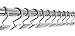 BINO | Shower Curtain Hooks, Brushed Nickel | Set of 12 Shower Curtain Rings | Shower Hooks for Curtain Shower Rings
