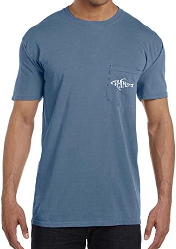 Phins Apparel Adult Largemouth Bass T-Shirt 2X-Large on Blue Jean