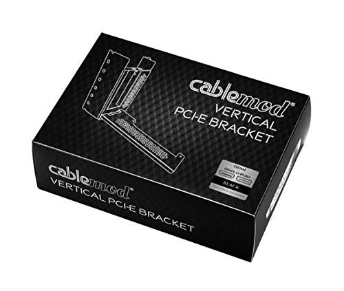 CableMod Vertical PCI-e Bracket - HDMI + DisplayPort - Black