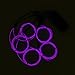 Zitrades El Wire Purple Neon Glowing Strobing Electroluminescent EL Wire Kit with Battery Pack Controller for Parties, Halloween, Automotive, Advertisement Decoration.