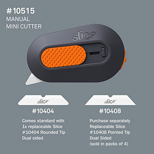 Slice 10515CS Mini Box Cutter, Ceramic Blade Locks Into Position Right