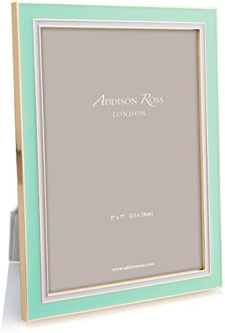 Addison Ross Mint and Lilac Enamel Picture Frame (5x7)
