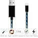Micro USB Cable,AoliPlus Visible Flowing EL Light LED Charging Cords USB 2.0 A Male to Micro B Cable Sync Data for Android Devices, Samsung Galaxy, Sony, HTC, Motorola etc,3.0-Feet/0.9 Meter(Blue)