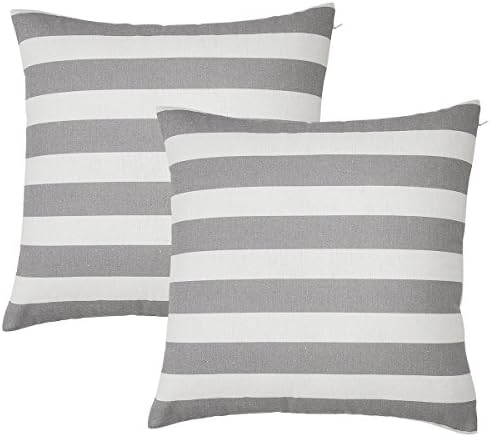Avanzza Set of 2 Cushion Covers, Grey, 40 x 40 cm, Decorative Sofa Cushion Covers from the Decor Chic Line