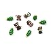 Great Deal 39PCS Christmas Miniature Ornament Kit DIY Fairy Garden Dollhouse