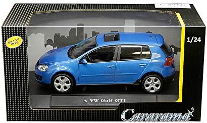 Cararama Volkswagen Golf GTI with Sunroof Metallic Blue 1/24 Diecast Model Car