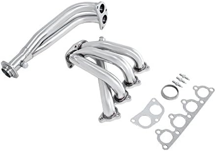 Manzo USA Honda Civic 4-2-1 Stainless Steel Exhaust Header + Downpipe