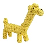 Tough Dog Puppy Rope Giraffe Toy Cotton Dental Teaser Chew Toys for Pet Small to Large Breed Teeth Cleaning PUPTECK