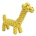 Tough Dog Puppy Rope Giraffe Toy Cotton Dental Teaser Chew Toys for Pet Small to Large Breed Teeth Cleaning PUPTECK