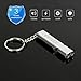 Binboll Survival double Tubes Emergency Aluminum Whistle vastar whistle rape whistle/Key Chain for Camping Hiking