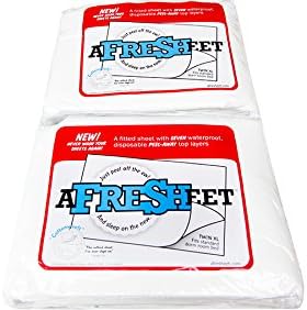 New and Improved AfreSheet - The always clean bedsheet with 7 peel-away layers Cot Size