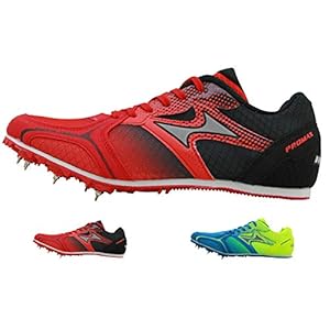 HEALTH Track Spike Running Sprint Shoes Track and Field Shoes Mesh Breathable Lightweight Professional Athletic Shoes…
