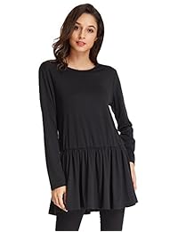 Grace Karin CLAF0227 - Vestido para mujer, estilo casual, ajuste suelto, parte trasera con botones