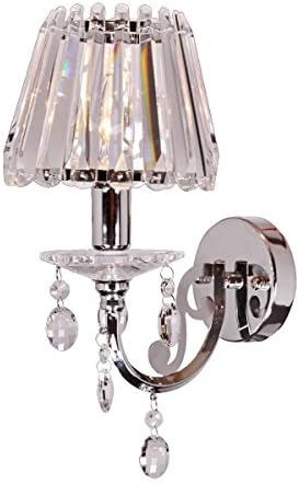 DINGGU Modern Luxury 1 Light Crystal Wall Lamp Bedside Light Fixtures for Living Room,Bedroom,Hallway