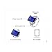 Jewelrypalace Women's 9.64ct Created Blue Sapphire 925 Sterling Silver Ring Size 9