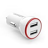 Anker 12W Dual USB Car Charger PowerDrive 2 Lite for iPhone 6s / 6 / 6 Plus, Note 5, iPad Air 2, Galaxy S6 / S6 Edge / Edge+, Note 5 and More